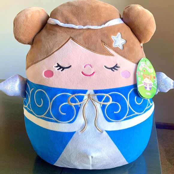2021 12" Hetty 1424 Blue Silver Christmas Angel Plush Retired Squishmallows MWMT - Picture 2 of 6